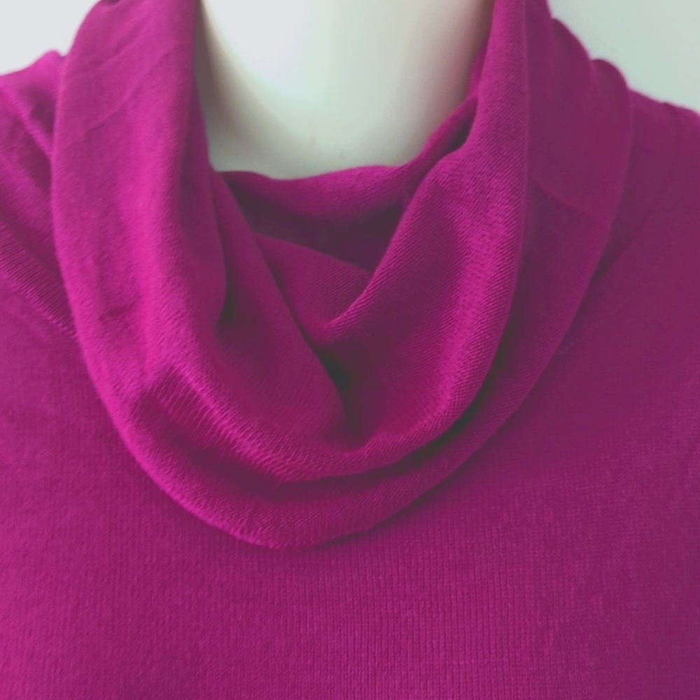 Peter Nygard Fringe Cowl Neck Top - Picture 9 of 16